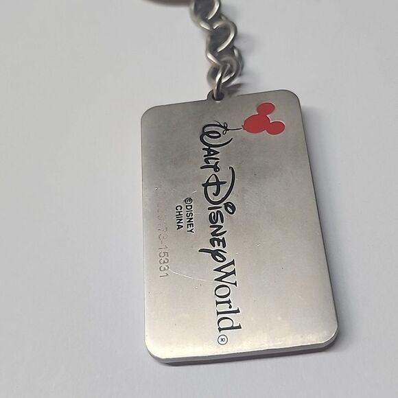 Walt Disney World '#1 Tia'' Polished Aluminum Key Chain - Picture 3 of 4